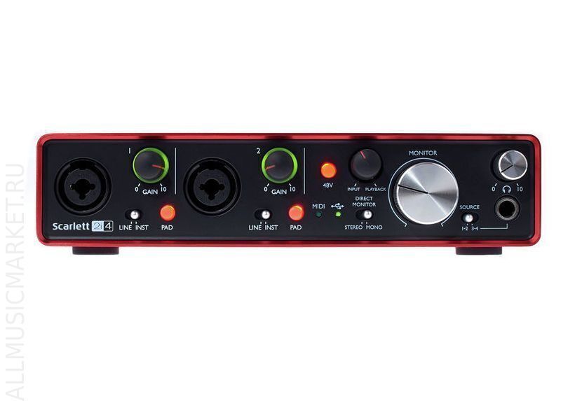 Внешняя звуковая карта focusrite