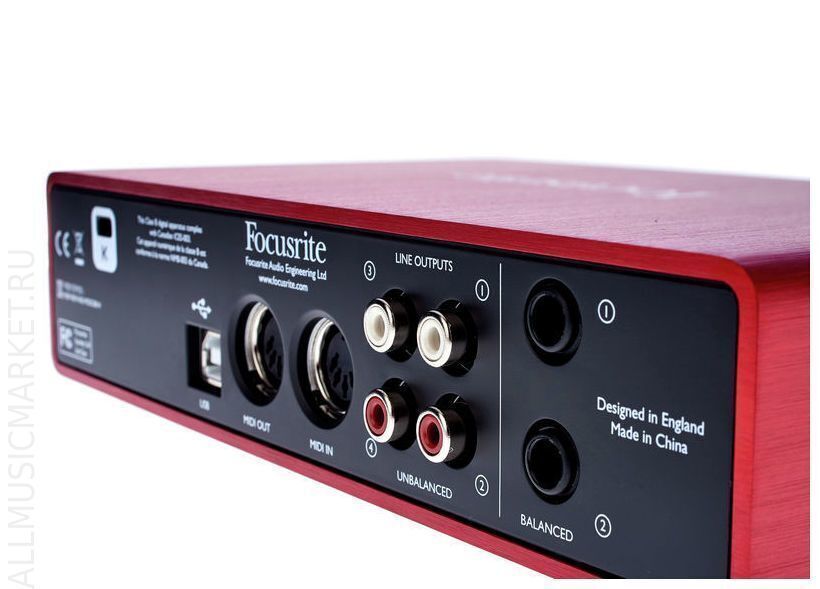 Звуковая карта scarlett 2i4 focusrite scarlett