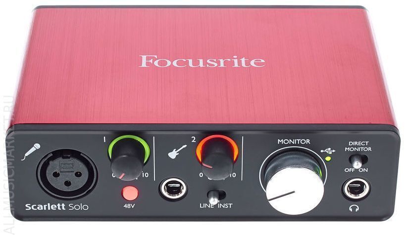 Внешняя звуковая карта focusrite scarlett solo 3rd